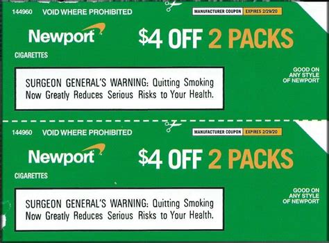 Newports mainly sold in the United States and comprise about 35 percent of menthol <b>cigarette</b> sales in the U. . 3 off newport cigarettes coupon